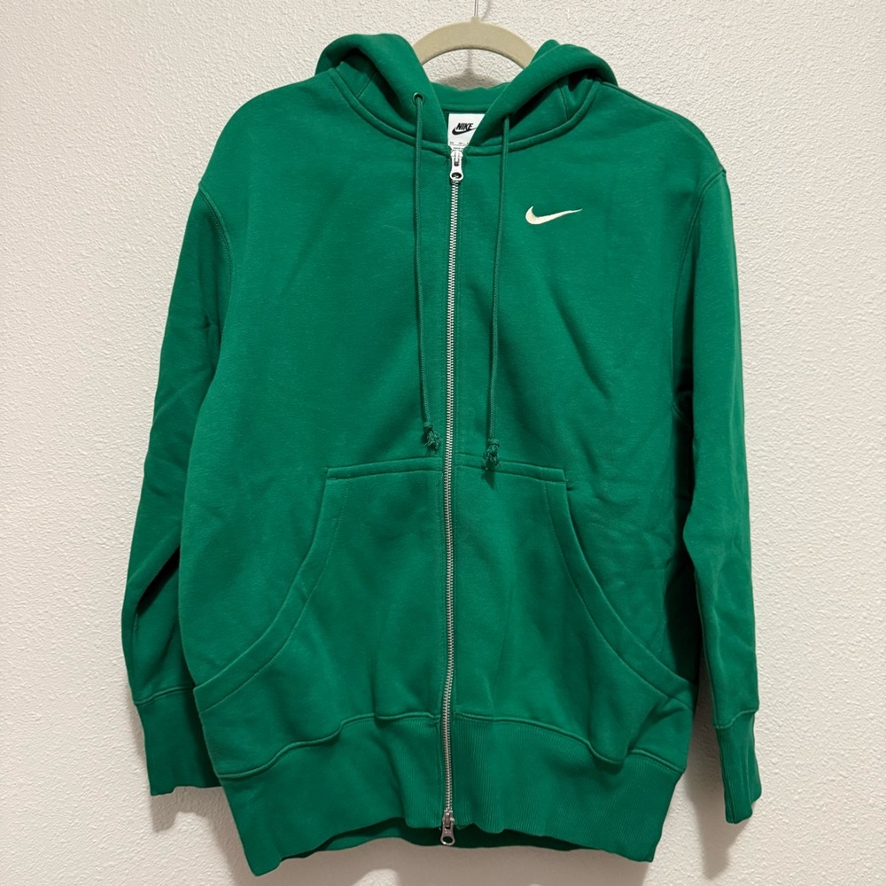 Nike Sportwear Phoenix Fleece Oversized Full Zip Hoodie - Malachite - Size XS